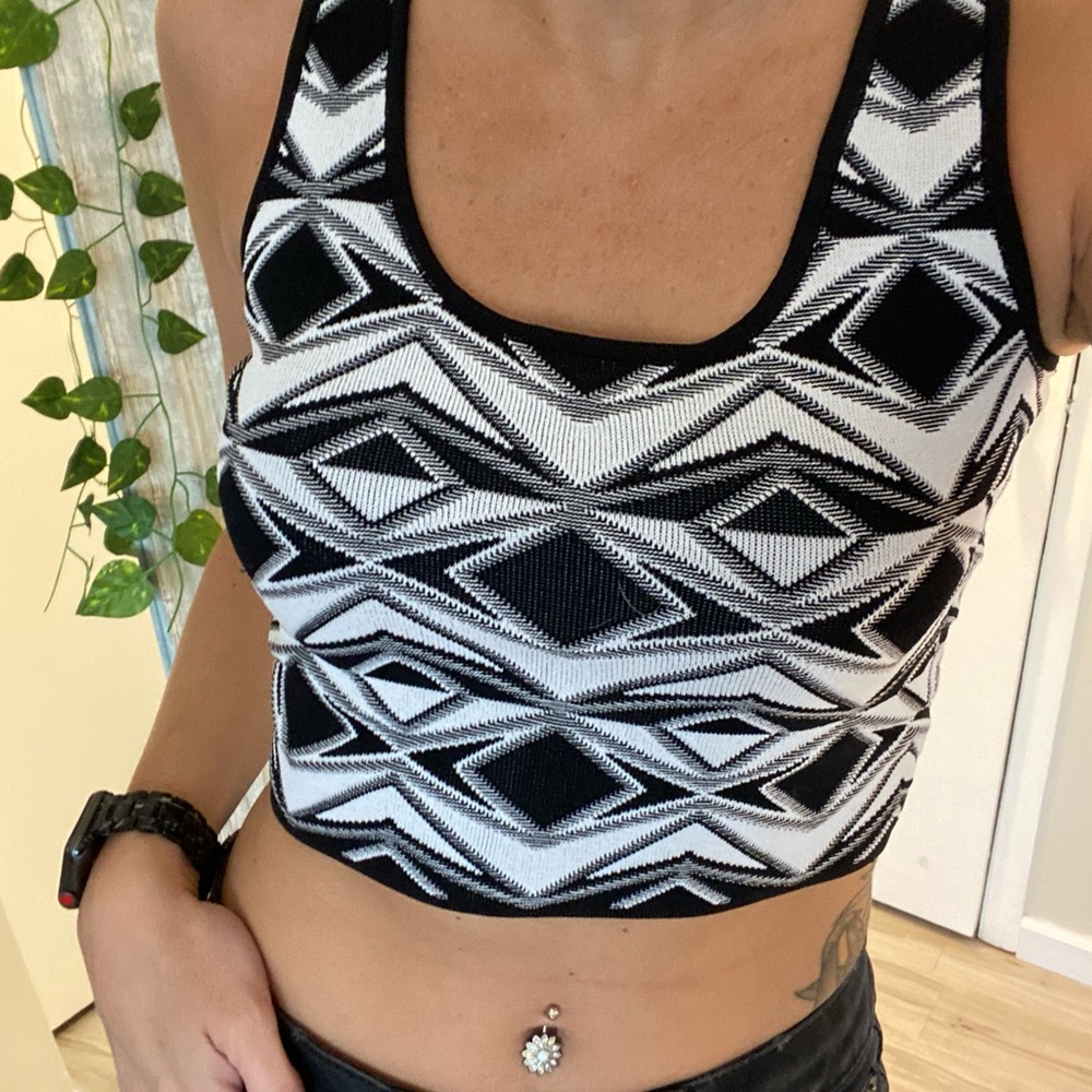 Patterned crop top
